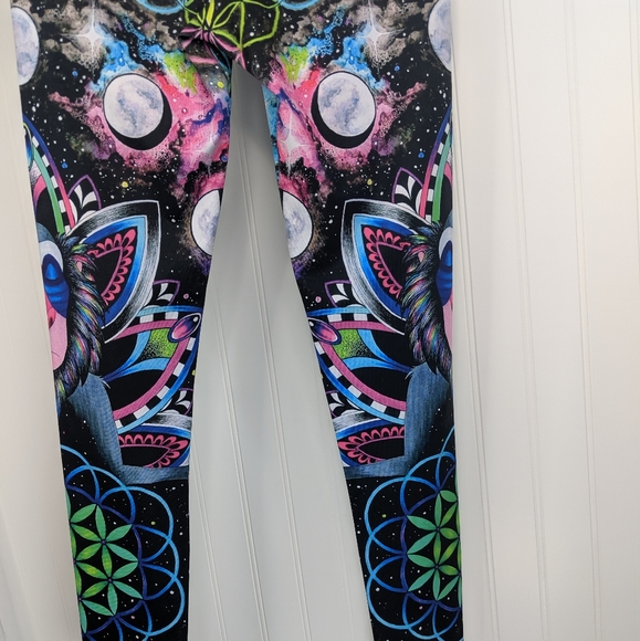 Electrothread Rafiki Meditation Print Yoga Legging - Picture 11 of 15